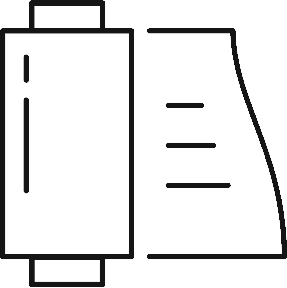 stretch film line outline icon vector 49170579